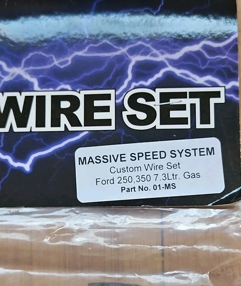 Cerámica Ford F 250 350 7.3 Gas Godzilla V8 Bujía Cables de encendido Rendimiento Foto 2 de 4