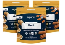 Organifi Gold Turmeric & Reishi Infused Superfood Supplement 30 servings 3 pack