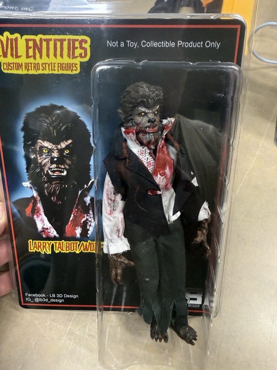 Larry Talbot The Wolfman LB 3D Evil Entities Custom Horror Mego