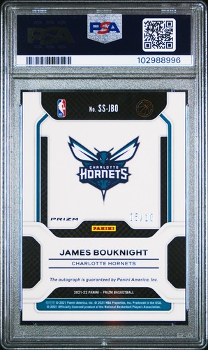 2021 Panini Prizm Sensational Signatures James Bouknight Rookie Gold /10 PSA 10 - Picture 2 of 2