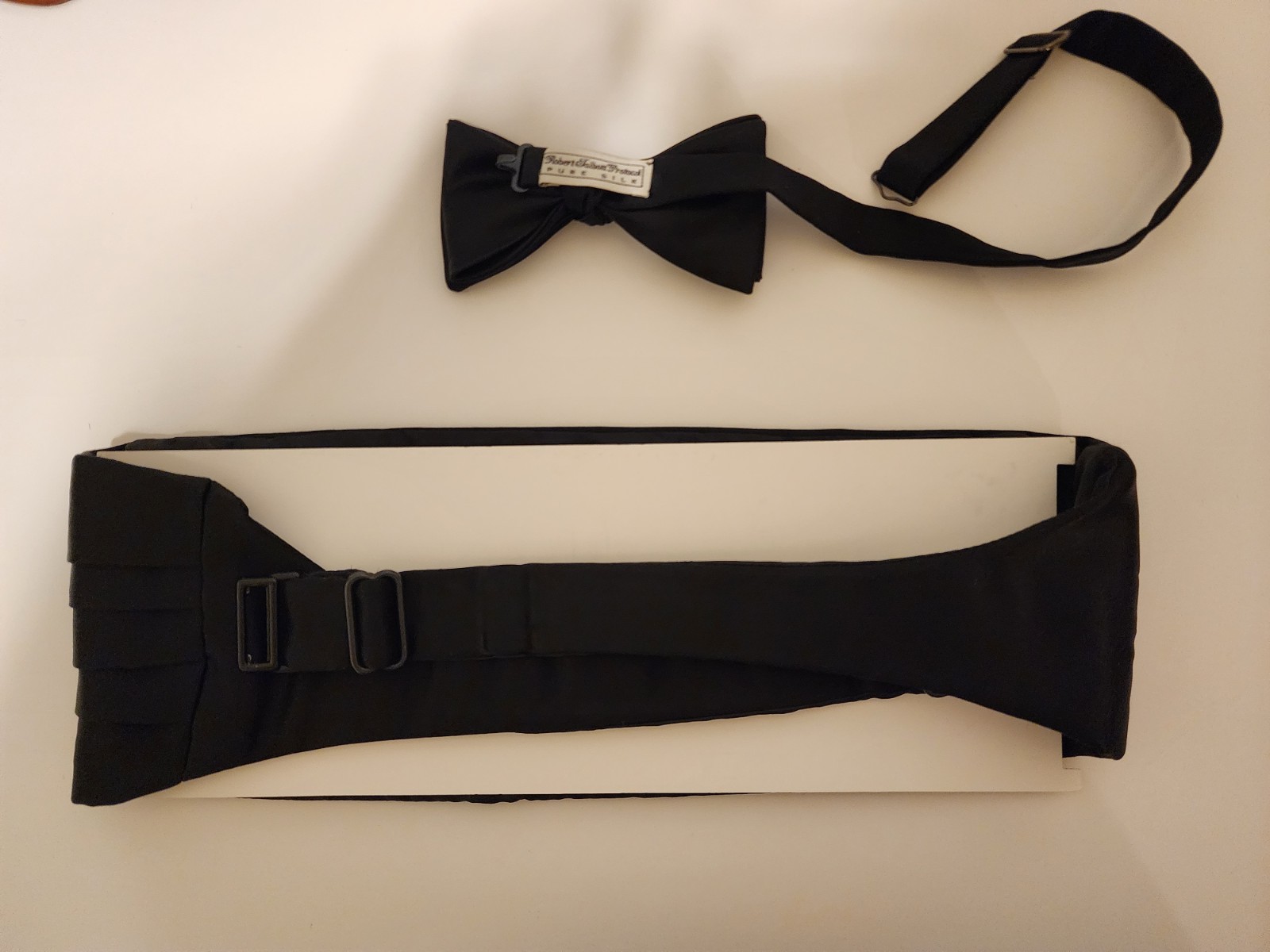 MINT Robert Talbott Protocol Formal Black Silk Bo… - image 9