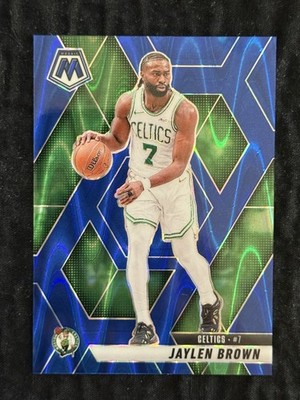 Jaylen Brown 2024-25 Panini Mosaic /149 Blue Seismic Boston Celtics #33