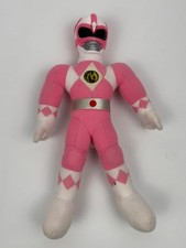 Vintage 1993 Saban Pink Mighty Morphin Power Rangers Plush Plastic Head 10"