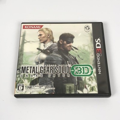 Nintendo 3DS METAL GEAR SOLID SNAKE EATER 3D BOXED KONAMI Japan Official Tested