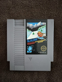 Nintendo NES Slalom Game Cartridge Clean Good Working Condition-Sleeve+case
