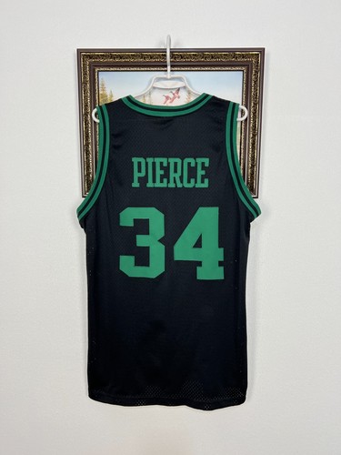 Vintage Nike Boston Celtics NBA #34 Pierce Jersey Mens Black Shirt Rare Size L - Picture 14 of 16