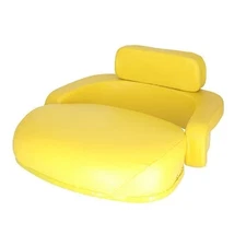 Seat Cushion Set - 3-Pieces Vinyl Yellow without Brackets