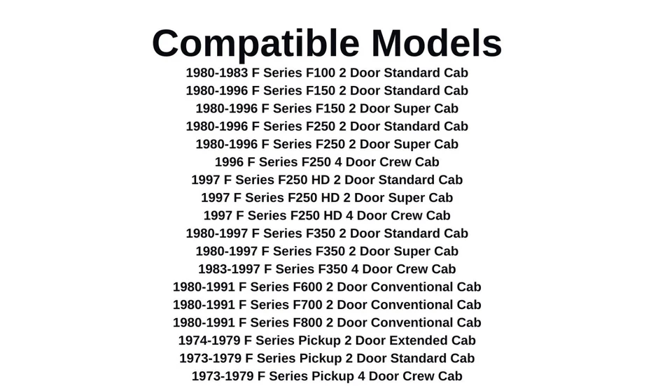 Fits 1973-1996 Ford F100 F150 F250 F350 F600 F700 F800 Back Slider Window Glass - Image 4 of 4