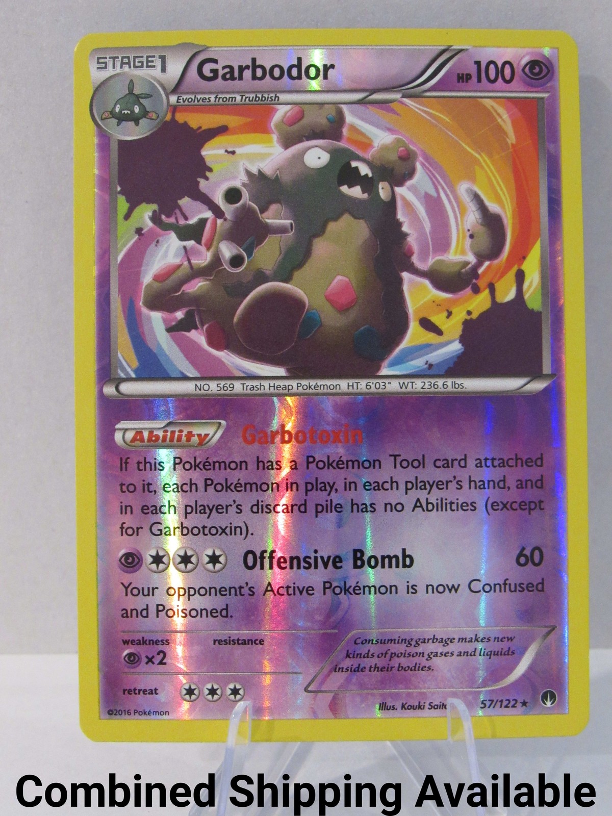 Garbodor 57/122 XY - BREAKpoint NM Reverse Holo English 12502