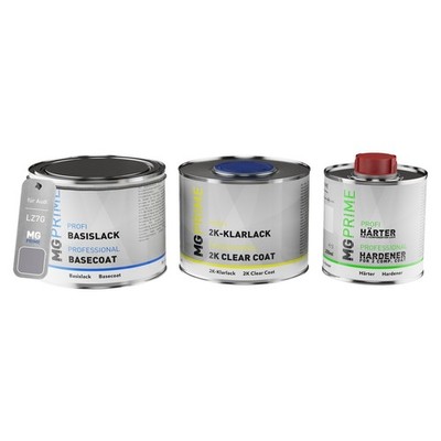 Autolack Set Dose spritzfertig für Audi LZ7G Z7G L5 Florettsilber Metallic 1,25L