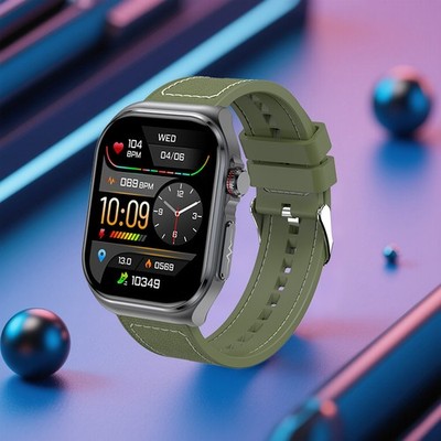 ET585 Smart Watch 2.04'' AMOLED Bluetooth Call ECG Heart Rate SpO2 Sleep Monitor