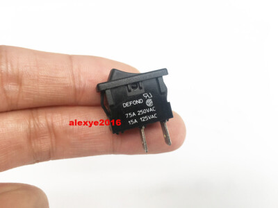 DEFODN DRT-1215 Rocker Switch 2 Pins 10A 250VAC 15A 125VAC 2