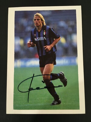 Jurgen Juergen Klinsmann Autograph Signature signed picture INTER