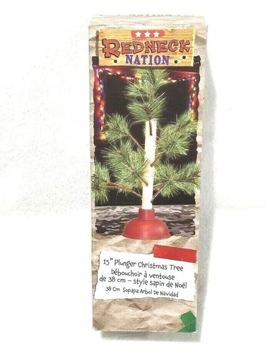 Redneck Nation Christmas Tree Plunger Funny Novelty Gag Gift - Picture 3 of 8