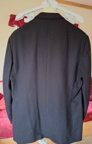 Chaqueta de traje negro para hombre Cerruti 1881. Lana Dimensiones en las fotos. - Imagen 3 de 8