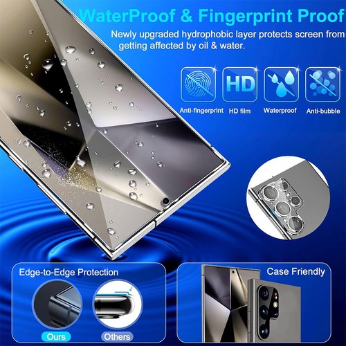 For Samsung Galaxy S24 Ultra/S24 Plus/S24 Tempered Glass Screen Camera Protector - Picture 4 of 13