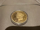 1849 $20 Gold Plated Liberty Double Eagle Coin National Collector's - COPY