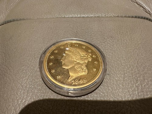 1849 20 $ vergoldete Liberty Double Eagle Münze National Sammler - Kopie - Bild 1 von 3