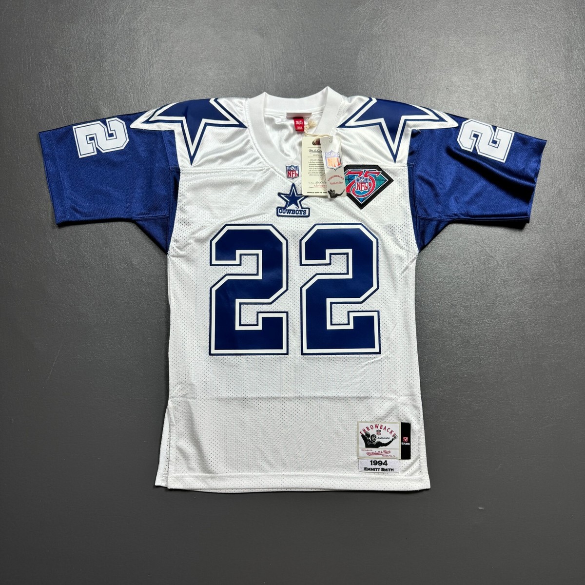 100% Authentic Emmitt Smith Mitchell & Ness 1994 Cowboys Jersey