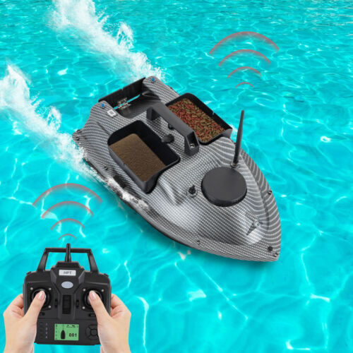 5200mAh Fishing Bait Boat LED 600m Remote Control Bait Boat Dual Motor Design
