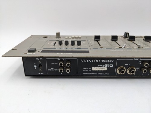 RARO Stanton-Vestax PMC 610 Mixer DJ stereo professionale NON TESTATO senza alimentatore - Foto 5 di 10