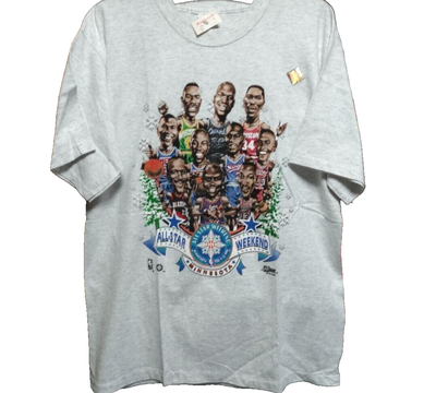 NBA All Star Weekend 1994 Vintage Tee T Shirt Size L Gray Barkley 