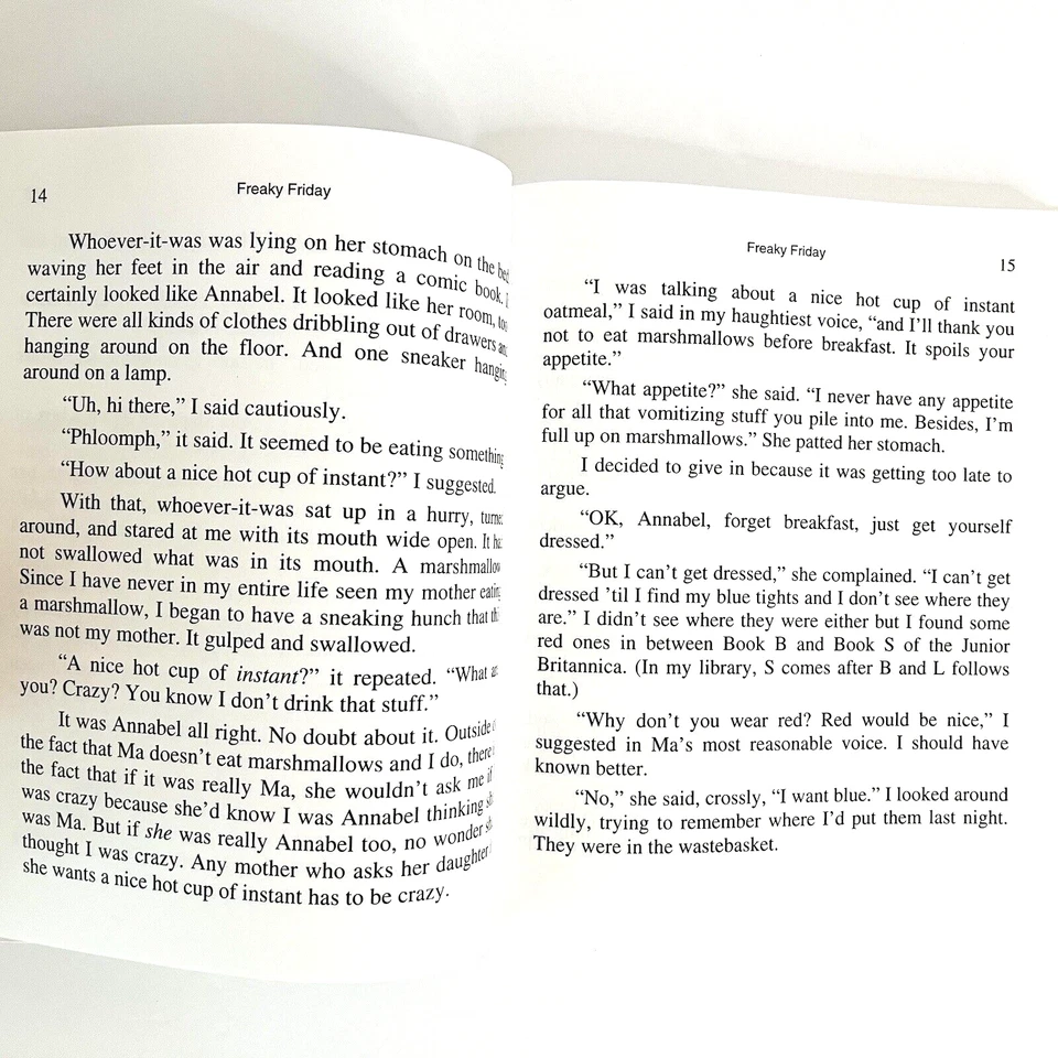 Freaky Friday Large Print Book Children Hardcover by Mary Rodgers - Image 3 of 4