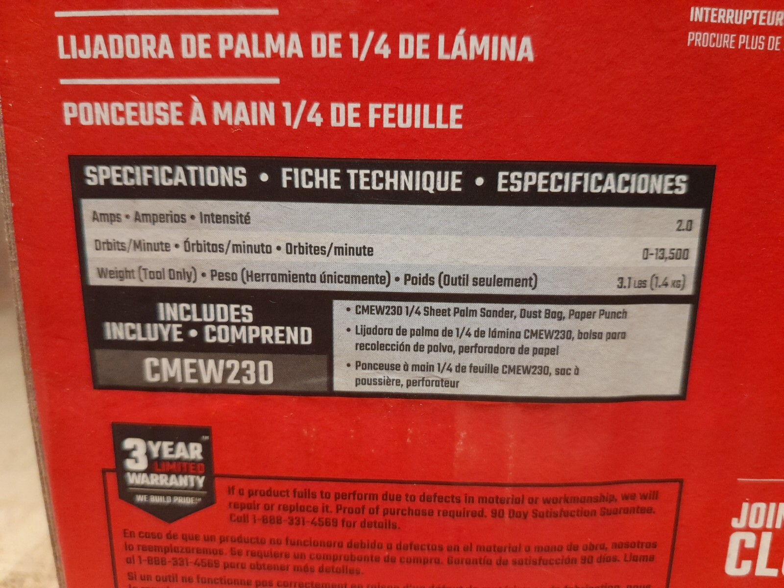 Brand New Craftsman 2 Amp 1/4" Sheet Sander CMEW230 eBay