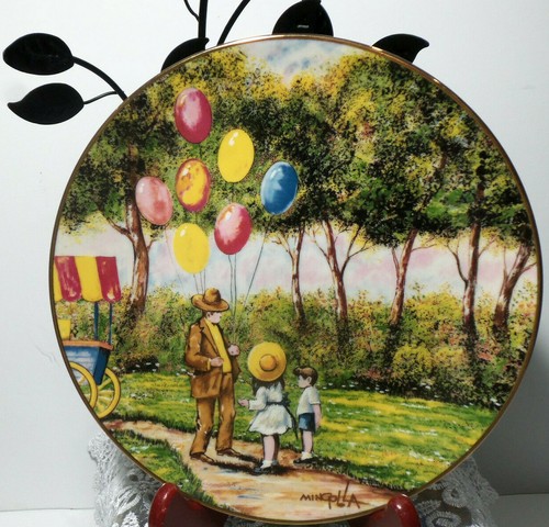 3 Piatti da Collezione Fine con Bordo 24K Ottime Condizioni - Clown Set Regalo da Collezione - Foto 2 di 7