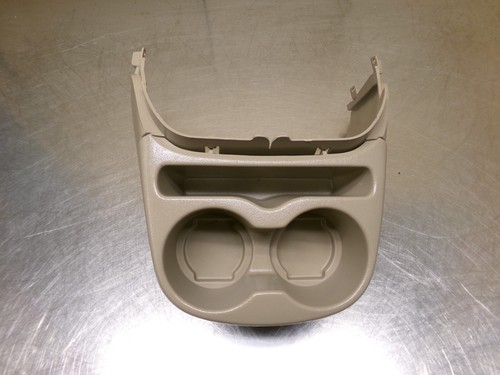 Ford Excursion F-250 F250 F350 Front Center Console Rear Cup Holder Assembly Tan - Picture 2 of 5