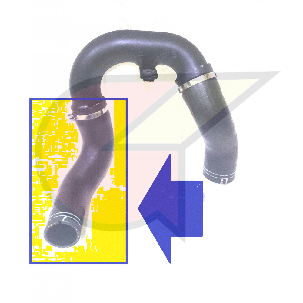 Manicotto Intercooler In Gomma Kevlar – Diametro 55 Mm Per Fiat 500L, Doblo, Tipo E Opel Combo 1.6 D Multijet/CDTI