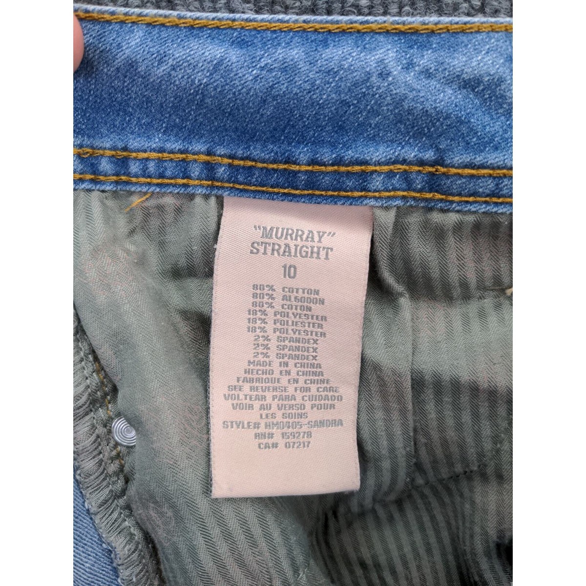 Womens Hydraulic High Rise Murray Straight Jeans Size 10 Blue | eBay