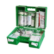 British Standard Compliant DELUXE ABS Workplace First Aid Kit,  Wall bracket