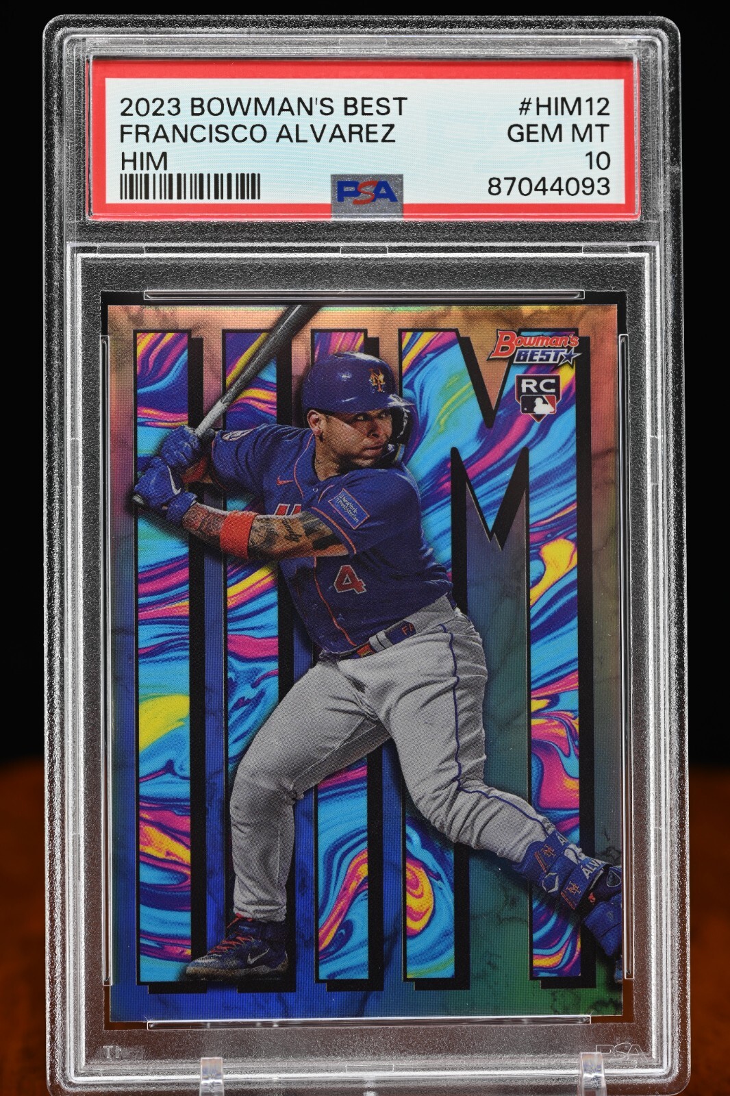 Francisco Alvarez 2023 Bowman's Best HIM #HIM12 SSP PSA 10 RC Mets