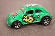 Vintage 1988 Mattel Hot Wheels GREEN VW Volkswagen Beetle Bug LQQK