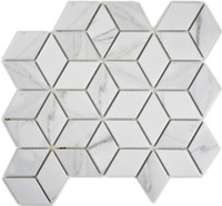 Keramikmosaik Weiß Fliesenspiegel Dusche KüChe Bad Wc 13-0102 | 10 Mosaikplatten