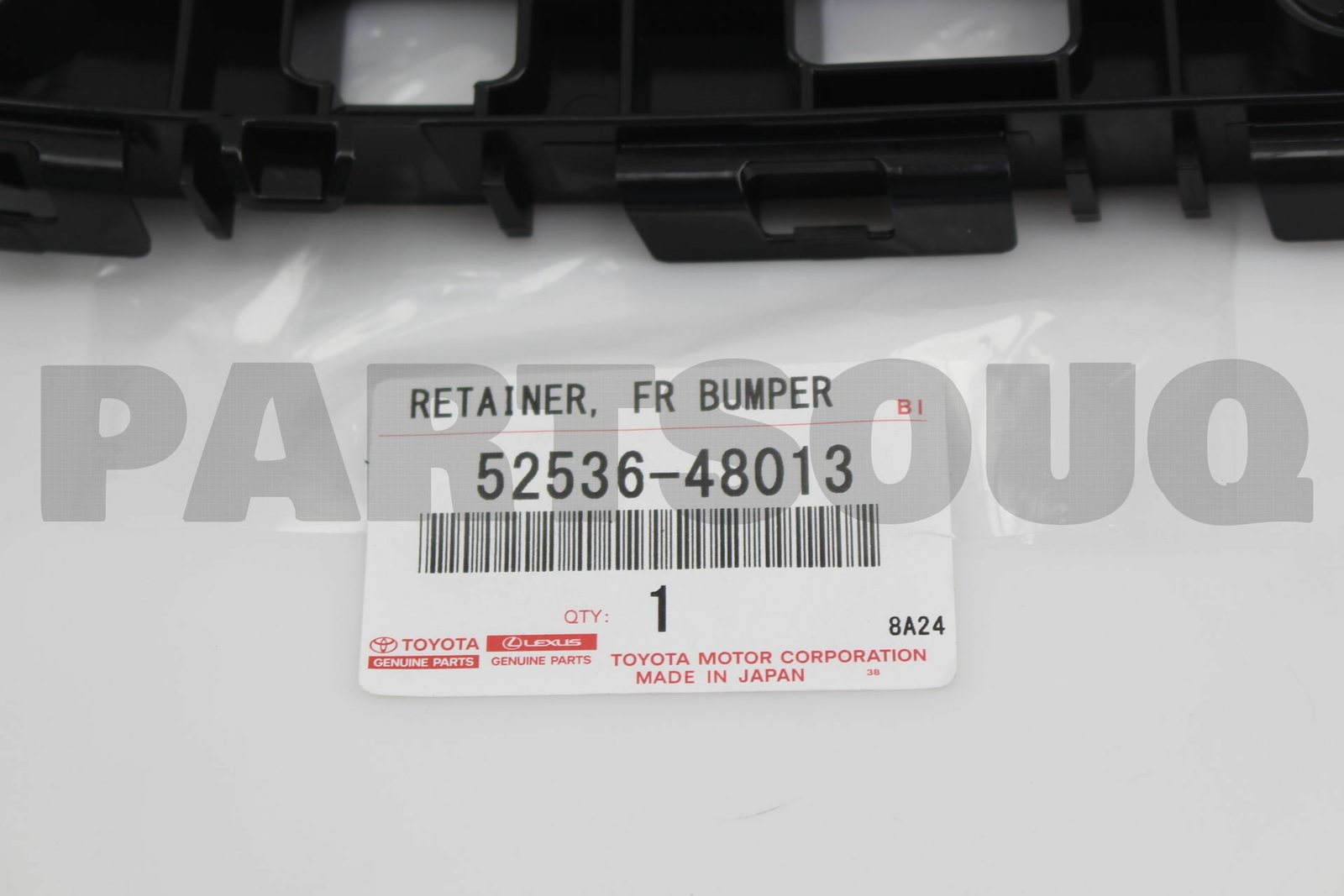 5253648013 Genuine Toyota RETAINER, FRONT BUMPER SIDE, LH 52536  