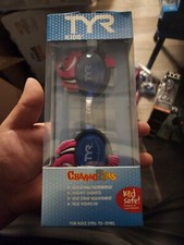 TYR KID'S CHARACTYR QUALIFIER SWIMMING GOGGLES PINK FISH