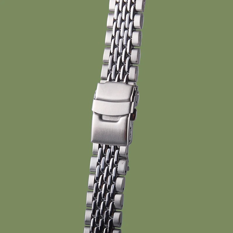 StrapsCo Stainless Steel Beads of Rice Metal Bracelet Watch Band Strap eBay