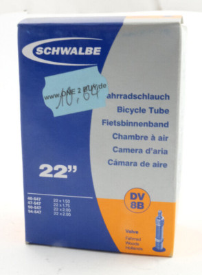 Schwalbe DV 8B Schlauch 22 547 Kinderfahrrad Dunlop Ventil #5.7 1713 A10