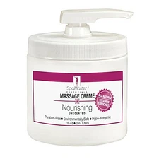 Master Massage Cream Natural Unscented Water Soluble Therapeutic Lotion 16 oz