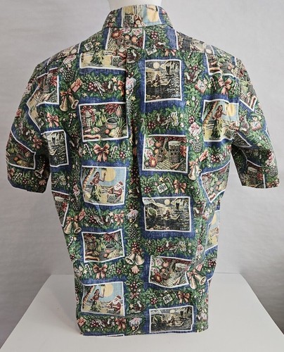 Reyn Spooner Mele Kalikimaka 2015 Ltd Ed Christmas Aloha Shirt Men Size L Eddy Y - Picture 6 of 9