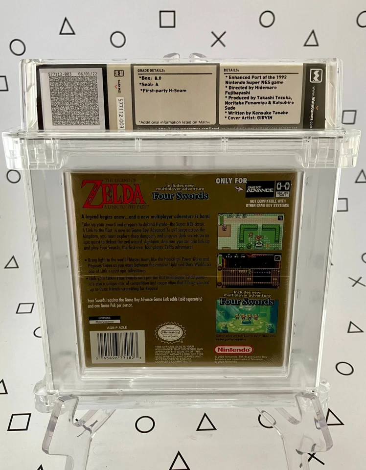 Legend of Zelda: A Link to the Past and Four Swords Game Boy Advance WATA 8.0, A - Image 2 of 4