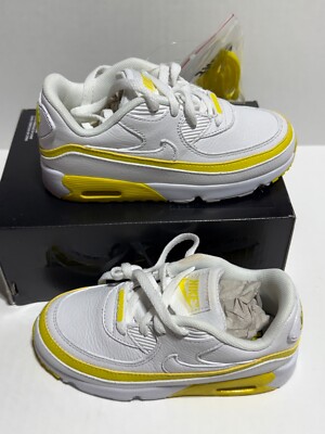 New Nike Air Max 90 SZ 8C , 10C Undefeated Bt White-Opti Yellow CQ4615-101