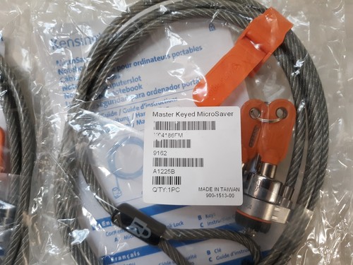 Lot of 3 Kensington Master Keyed MicroSaver K64186FM Notebook Lock NEW *SEALED* - Picture 2 of 2