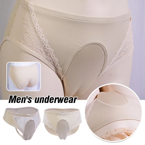 Men Hiding Gaff Panties Soft Shaper Shapping Brief Crossdressing T-Back S-4XL - Picture 3 of 28