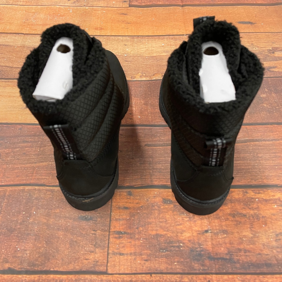 Timberland Men's Heritage 6 In Black Nubck Faux Fur Line