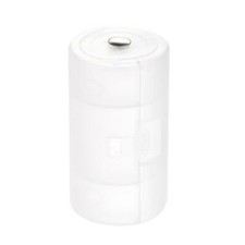 AA to D Size Battery Adapter, Battery Converter Holder, Metal Contact Clear 2Pcs