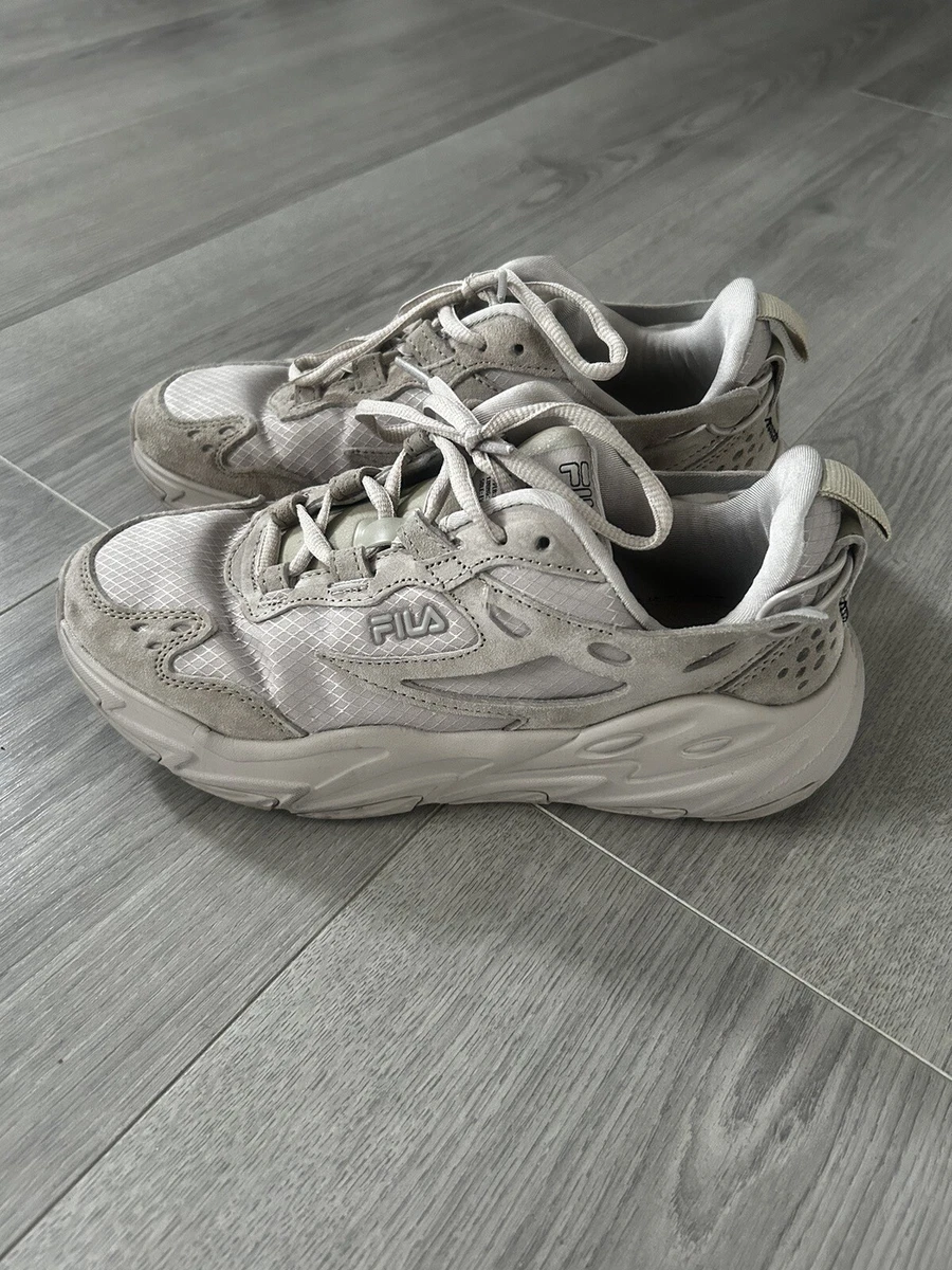 Fila Beige Chunky Women Trainers Size 6 Ray Tracer Evo S22