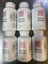 6x 5.43oz Root ABC's for life Relive Greens Prebiotic fiber digestive gut health